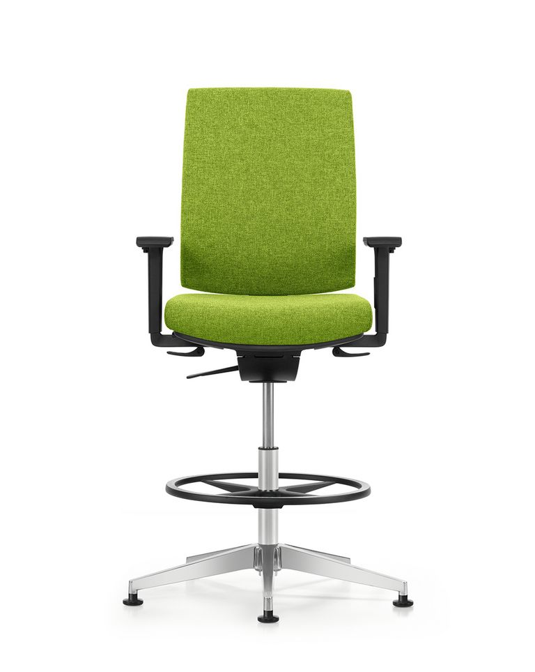 Hochstuhl Bürostuhl Kyra Flex mit Fussring 