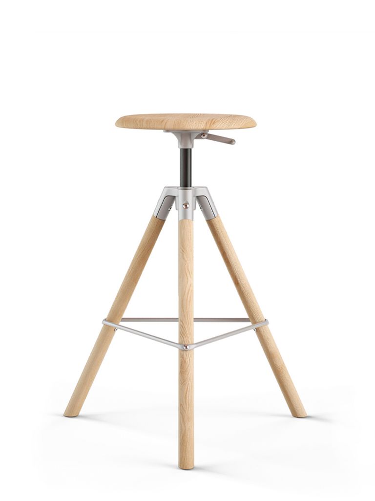 Atelierhocker hoch Holz