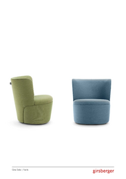Data / Facts armchair and stool Cina