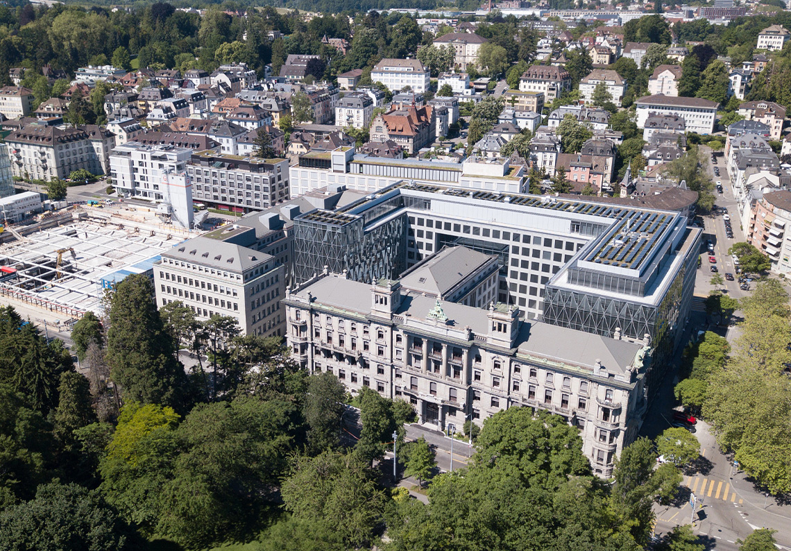 Gebäudekomplexes der Zürich Versicherung