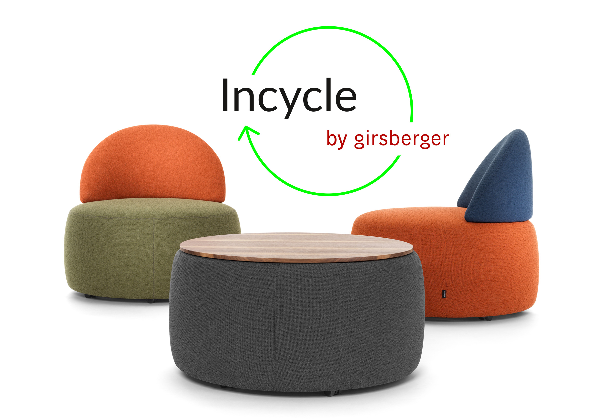 Incycle La gamme de poufs Incycle